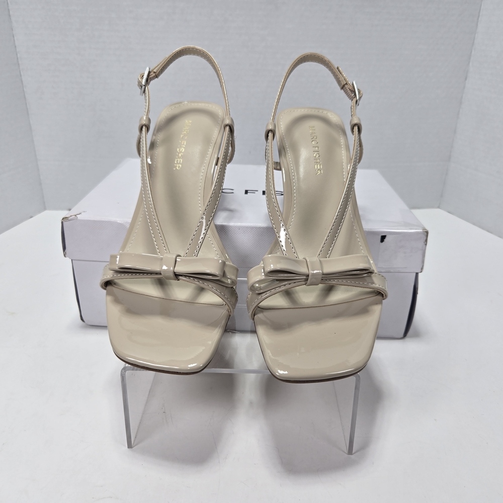 Marc Fisher Danzy Light Natural Beige Slingback Kitten Heels Women's Size 7M - Picture 4 of 9